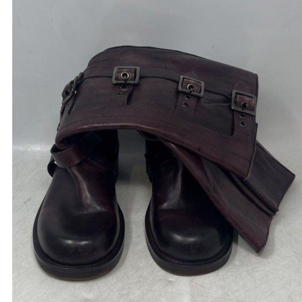 Vintage Foundry Co. Womens Brown Leather Side Zip Riding Boots Size 6.5 - Picture 5 of 12